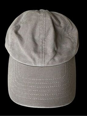 Vintage Carhartt Classic Canvas Snapback Hat Silver Baseball Cap Made In USA